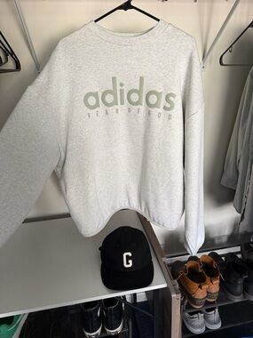 NEW: Adidas x Fear of God athletics Light Grey Logo Sweatshirt
